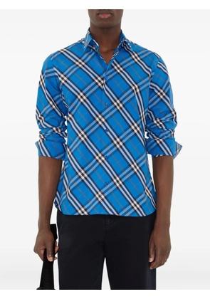 Burberry checked cotton shirt - Blue