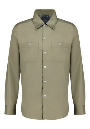 Brunello Cucinelli button-fastening cotton shirt - Green