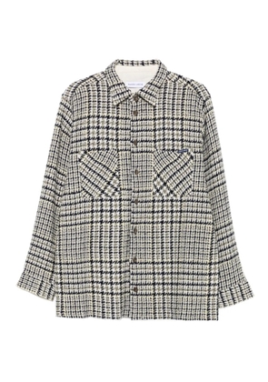 Maison Labiche houndstooth check shirt - Neutrals