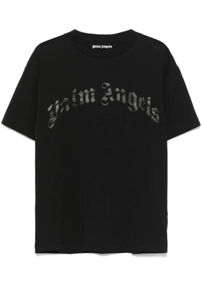 Palm Angels curved-logo T-shirt - Black