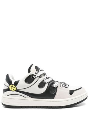 BARROW Ollie panelled leather sneakers - White