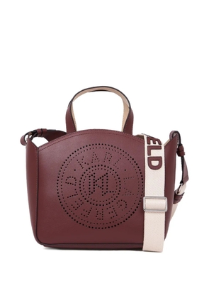 Karl Lagerfeld small Circle perforated tote bag - Red
