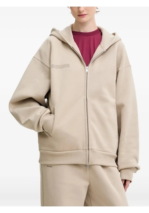 Pangaia logo-detail hoodie - Neutrals