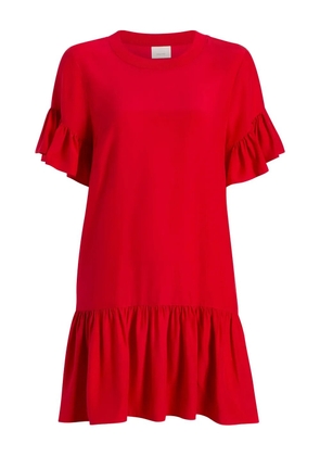 Cinq A Sept Leilah ruffled mini dress - Red