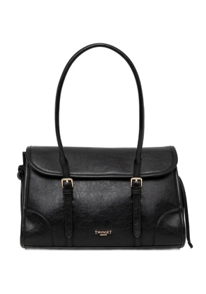 TWINSET buckled-strap shoulder bag - Black