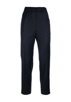 Peserico elastic-waist trousers - Black