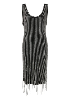 Philosophy Di Lorenzo Serafini fringe-detail knitted dress - Black