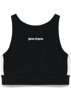 Palm Angels logo-print top - Black