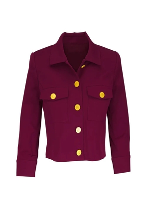 L'Agence Kumi button-fastening cropped jacket - Red