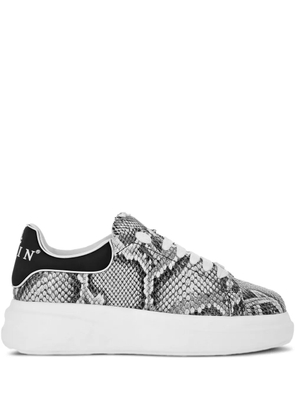 Philipp Plein Roccia python-print low-top sneakers - White