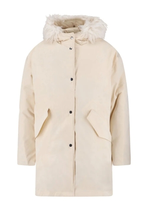Jil Sander hooded parka coat - Neutrals