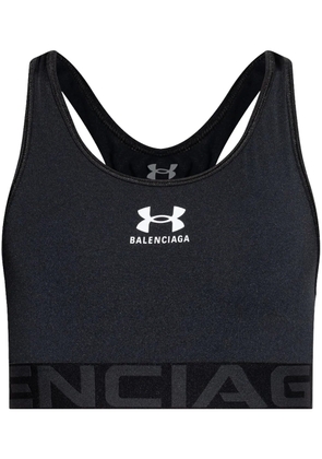 Balenciaga x Under Armour printed sports bra - Black