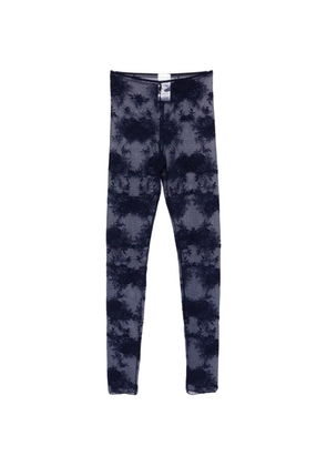 THE ANDAMANE Zillah floral-detail leggings - Blue