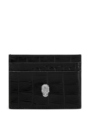 Philipp Plein skull-embellishment cardholder - Black
