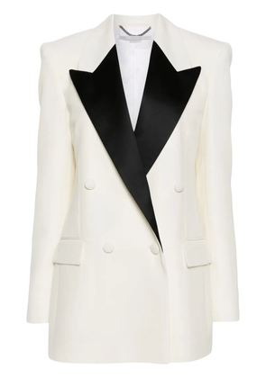 Stella McCartney contrasting-panel double-breasted blazer - Neutrals