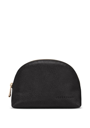 Longchamp Le Foulonné debossed-logo make up bag - Black
