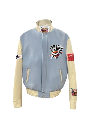 Jeff Hamilton welt-pocket bomber jacket - Blue