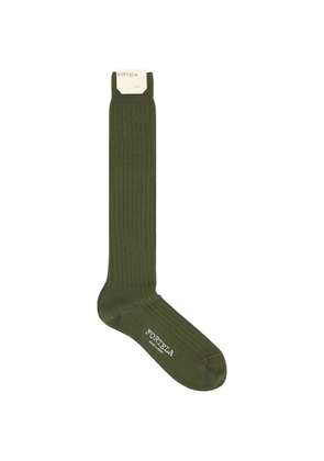Fortela ribbed knee-high socks - Green