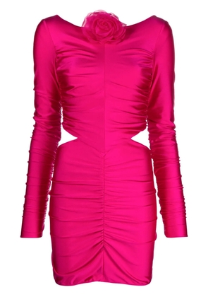 Giuseppe Di Morabito floral-appliqué cut-out minidress - Pink
