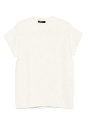 Fabiana Filippi waffle-knit top - White