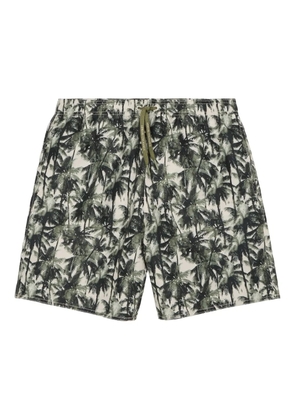 Armani Exchange floral-print swim shorts - Green