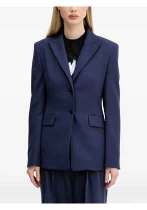 HUGO single-breasted structured blazer - Blue