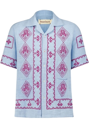 Baziszt embroidery shirt - Blue