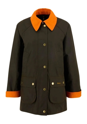 Barbour contrast-collar jacket - Black