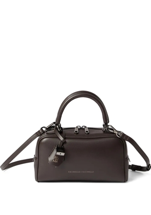Brunello Cucinelli Boston Explorer top-handle padlock bag - Brown