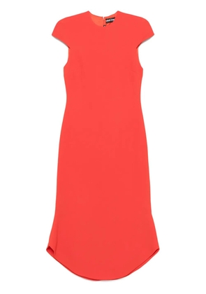 David Koma cady midi dress - Orange