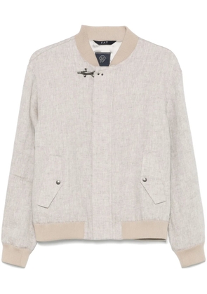 Fay linen jacket - Neutrals