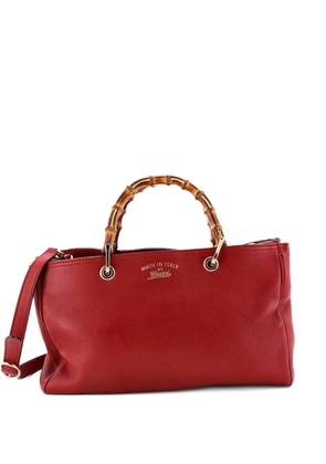 Gucci Pre-Owned Bamboo Shopper Leather Medium tote bag - Red