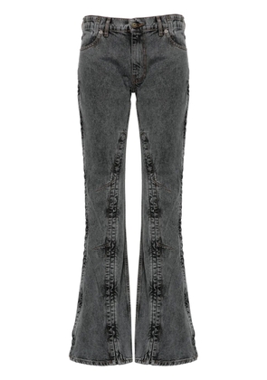 Y/Project faded bootcut jeans - Black