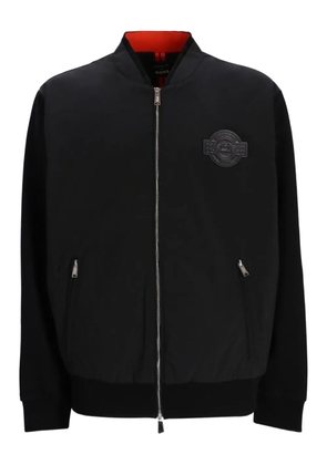 BOSS x Porsche Skiles logo-plaque cotton bomber jacket - 001