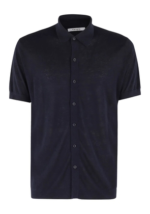 Kangra silk-blend shirt - 00038 BLU