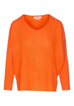 Not Shy V-neck cashmere sweater - Orange
