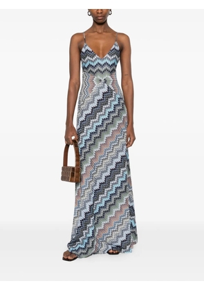 Missoni chevron strap maxi dress - Grey