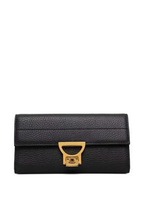 Coccinelle grained lock wallet - Black