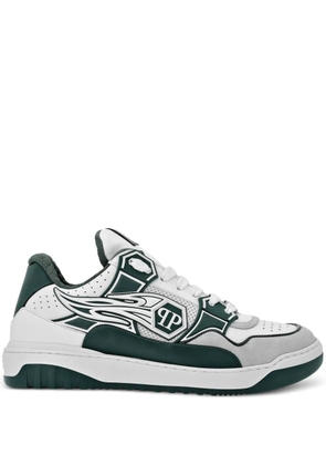 Philipp Plein logo-patch low-top sneakers - White