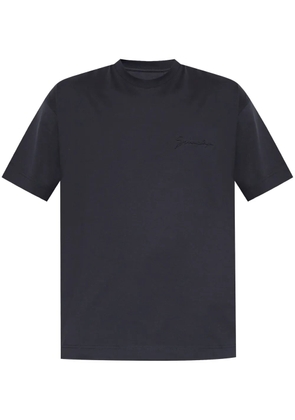 Givenchy embossed-logo T-shirt - Blue