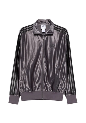 adidas stripe-detail zip-fastening jacket - Grey