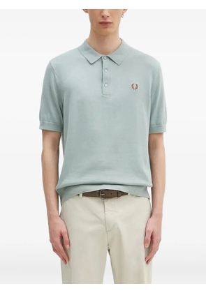 Fred Perry embroidered-logo polo shirt - Blue