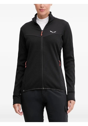 Salewa textured zip-fastening jacket - Black