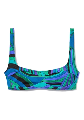 PUCCI Iride-print bikini top - Blue