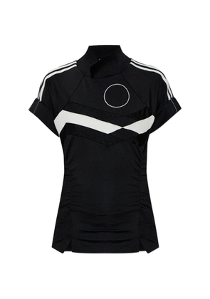 adidas three-stripe-sleeve T-shirt - Black