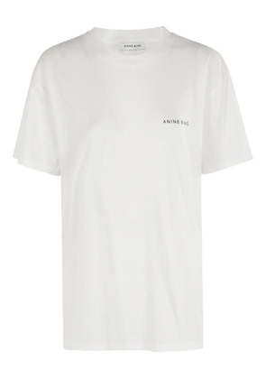 ANINE BING spray-paint logo T-shirt - Neutrals