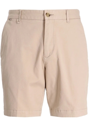 BOSS cotton gabardine shorts - Brown