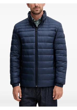 BOSS quilted patch padded jacket - Blue