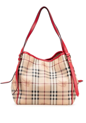 Burberry Pre-Owned 2000-2017 Small Haymarket Check Coated Canvas Canterbury tote bag - Brown