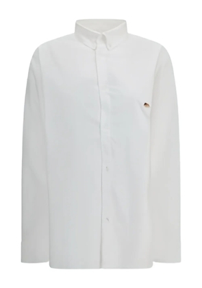 Fiorucci patch button shirt - White